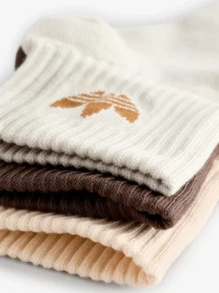 Marron - adidas originals Paquet de mi-chaussettes 3