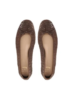 Marron - Ballerines tissées Dune London Heat
