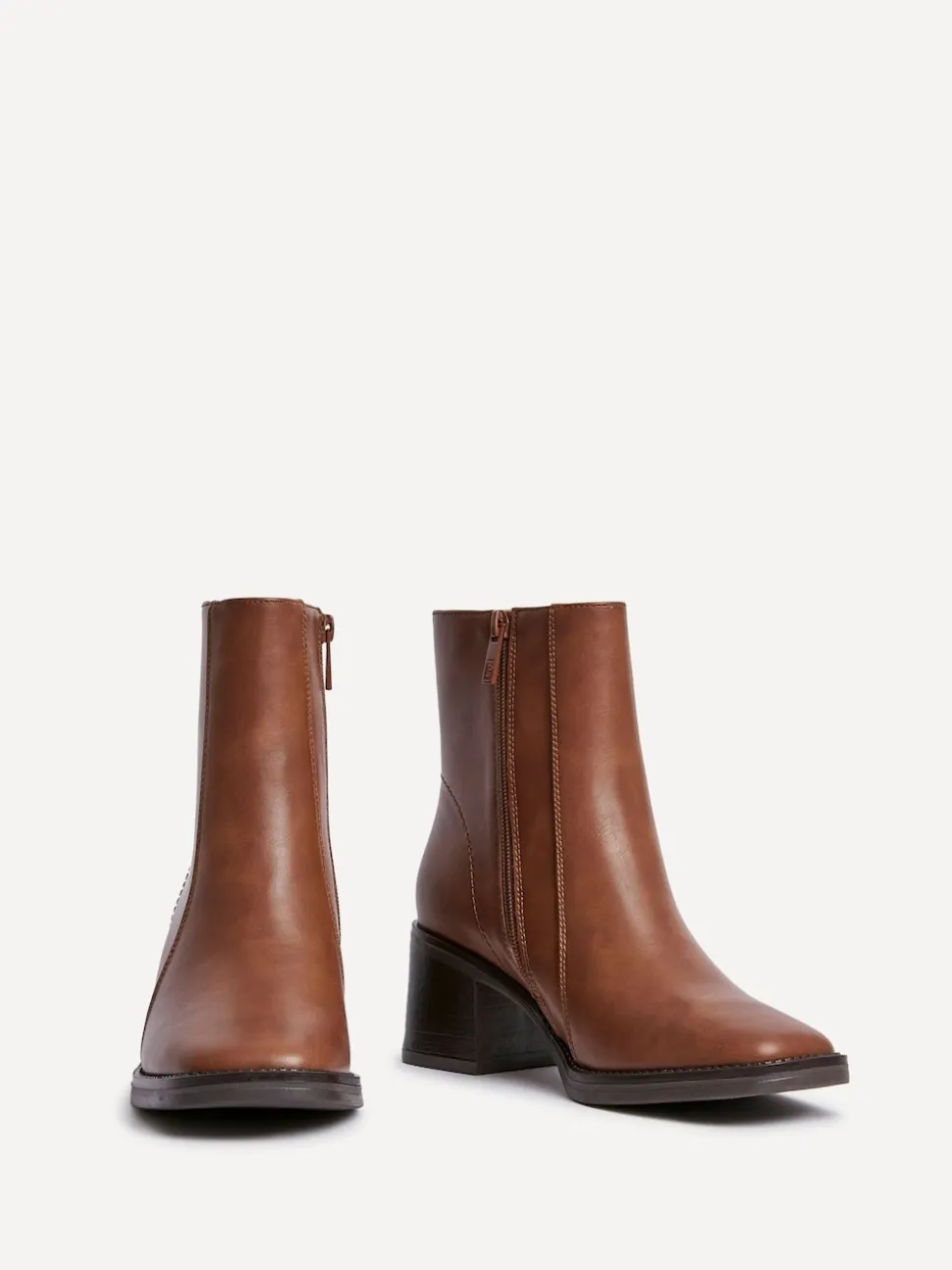 Marron - Bottes Linzi Wander à talons carrés