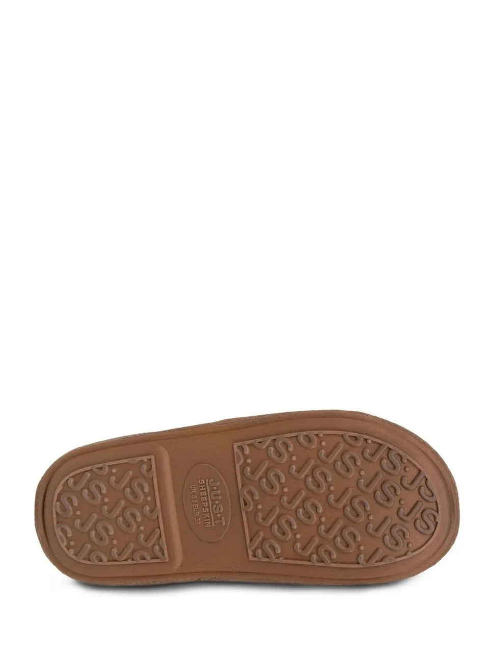 Marron - Chaussons Just Sheepskin femme bleus classiques en peau de mouton