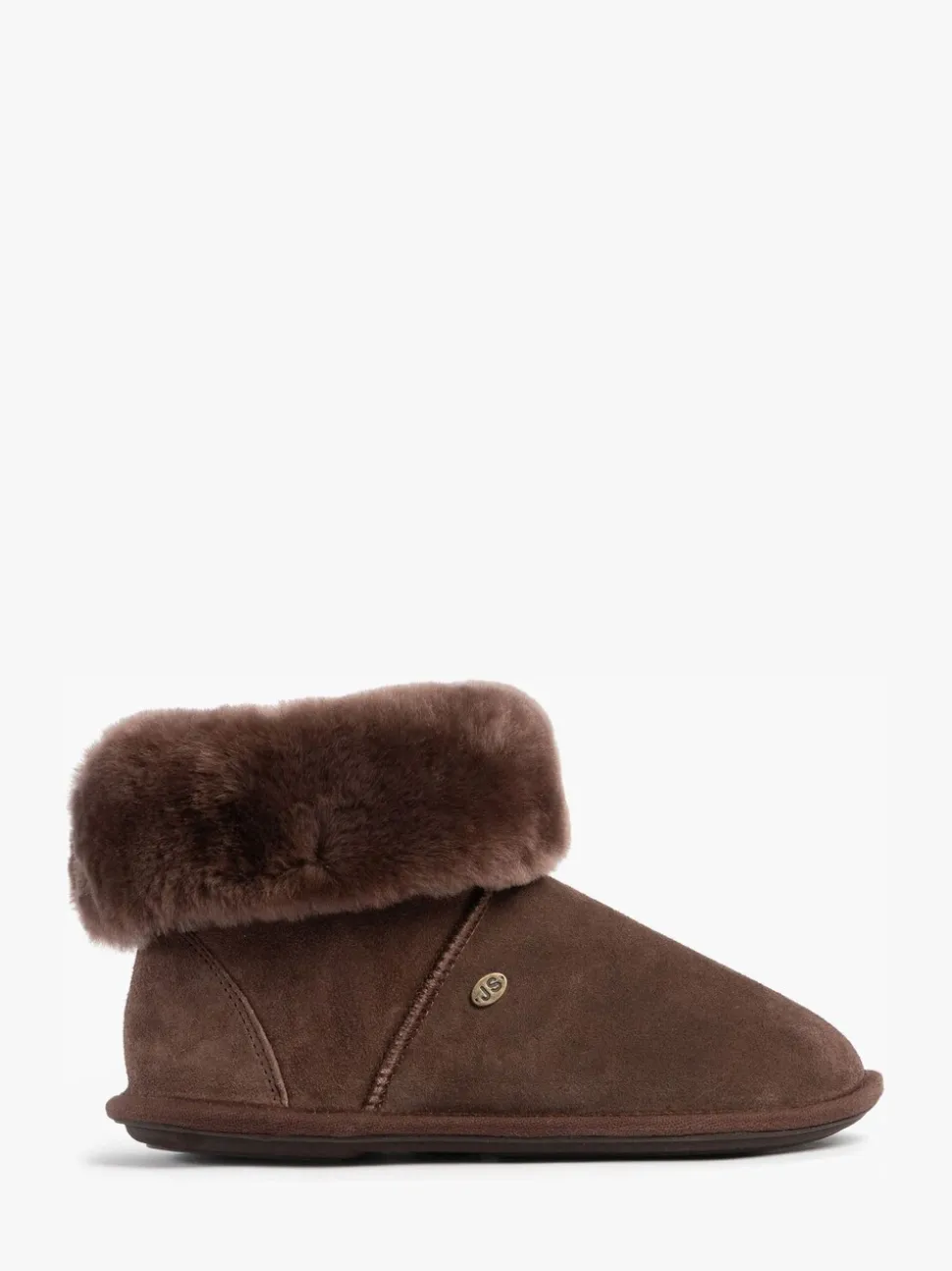 Marron - Chaussons Just Sheepskin Albery en peau de mouton pour femme