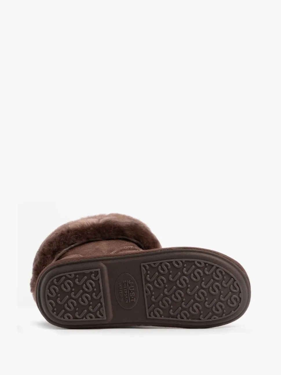 Marron - Chaussons Just Sheepskin Albery en peau de mouton pour femme