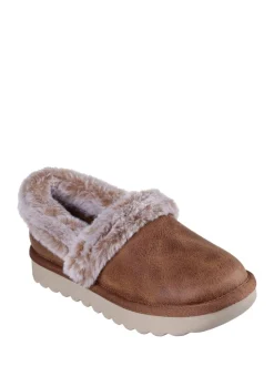Marron - Chaussons Skechers Cosy Up