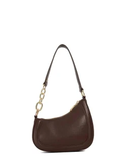 Marron - Dune London Direction Small Smart Scoop Sac épaule