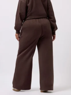 Marron - Jogging Yours Curve jambes larges