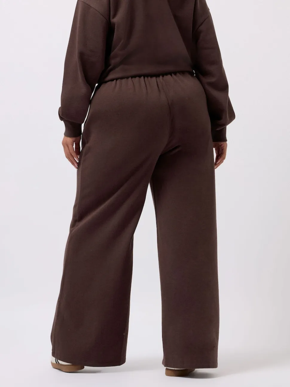 Marron - Jogging Yours Curve jambes larges