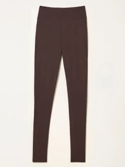 Marron - Legging FatFace taille haute