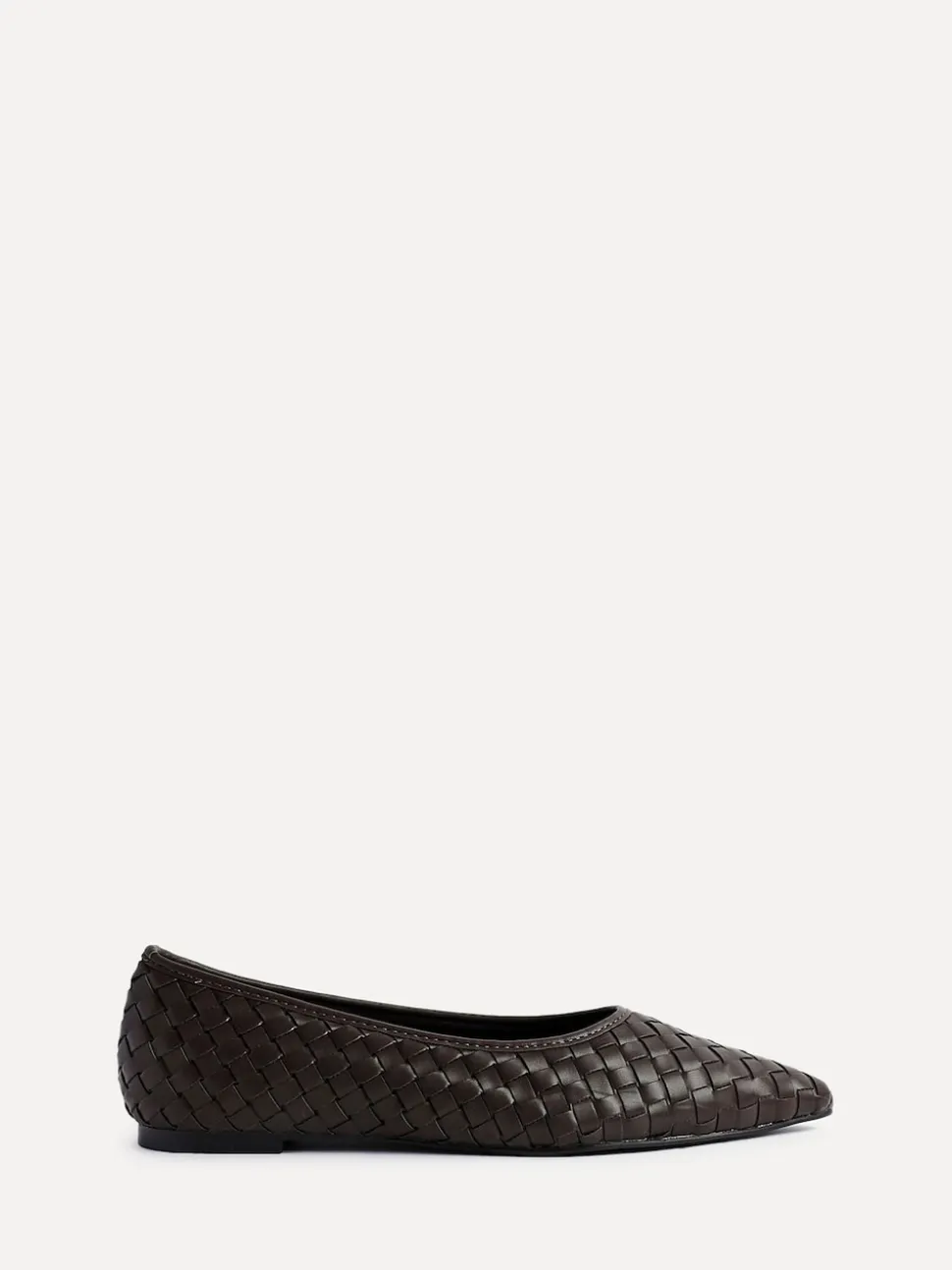 Marron - Linzi Ballerines tissées Talina à bout pointu