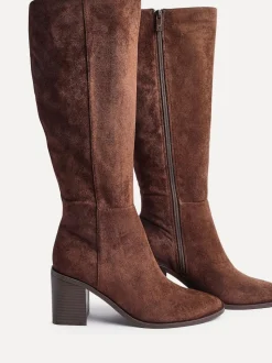 Marron - Linzi Bottes/Bottines montante à talons carrés Levine