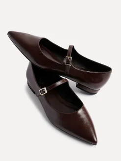 Marron - Linzi Seattle Chaussures plates Mary Jane à bout pointu