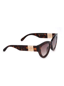 Marron - Lunettes de soleil Mulberry Luna