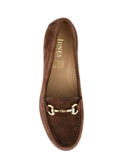 Marron - Mocassins Jones Bootmaker Lex en cuir daim