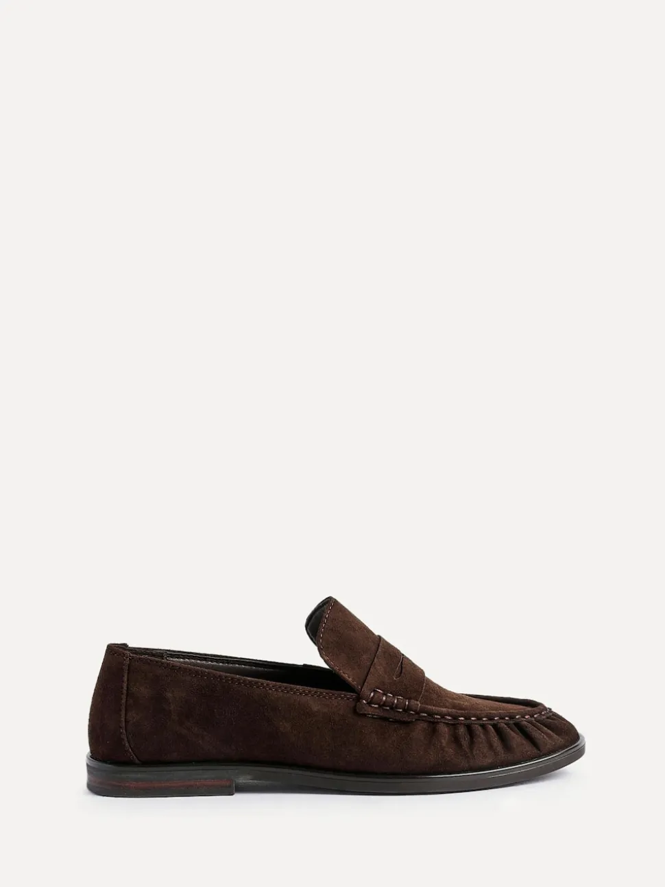 Marron - Mocassins Linzi Belmont froncés en cuir daim