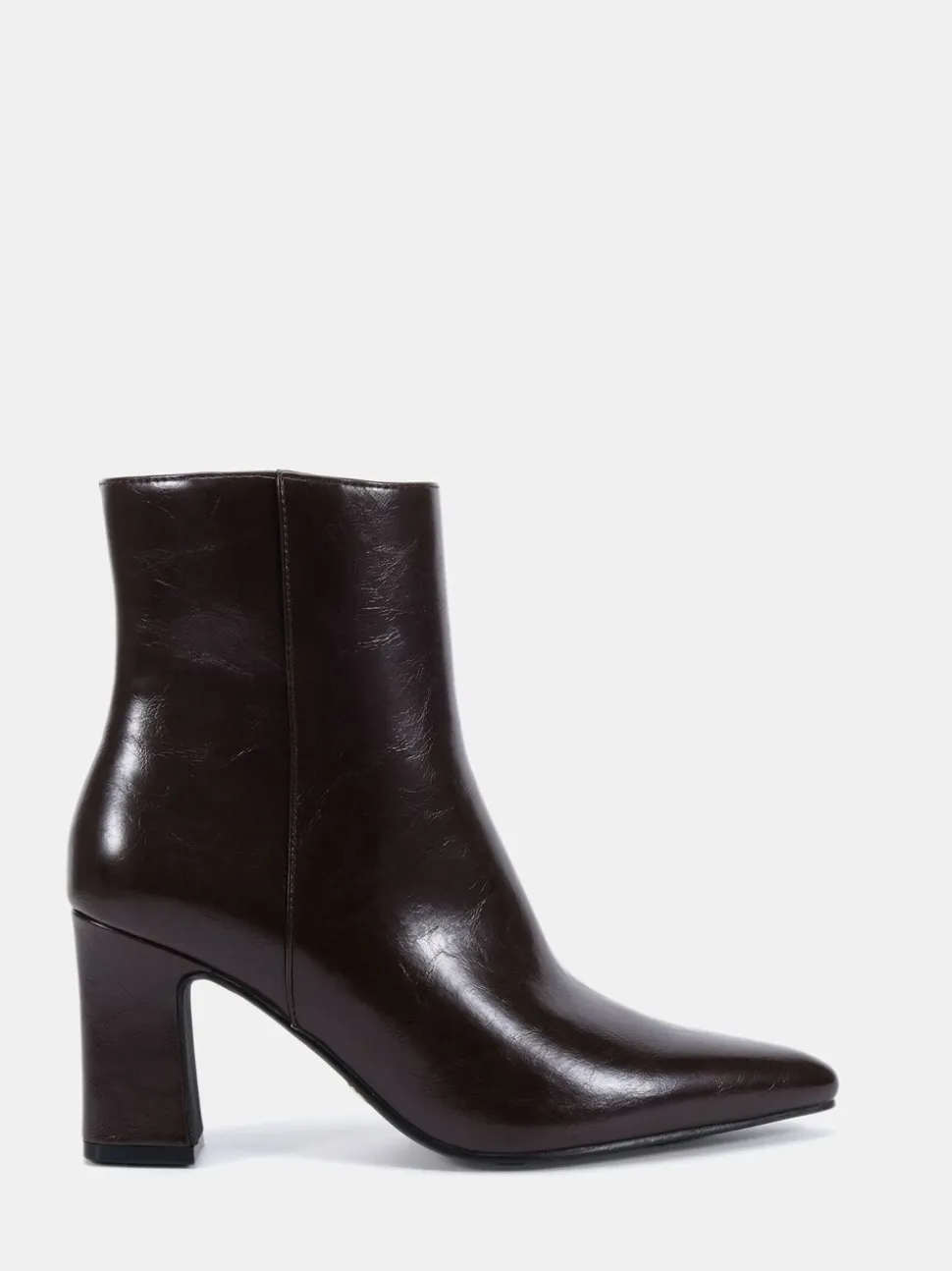 Marron - Novo Bottes Kimberley Point à talon carré