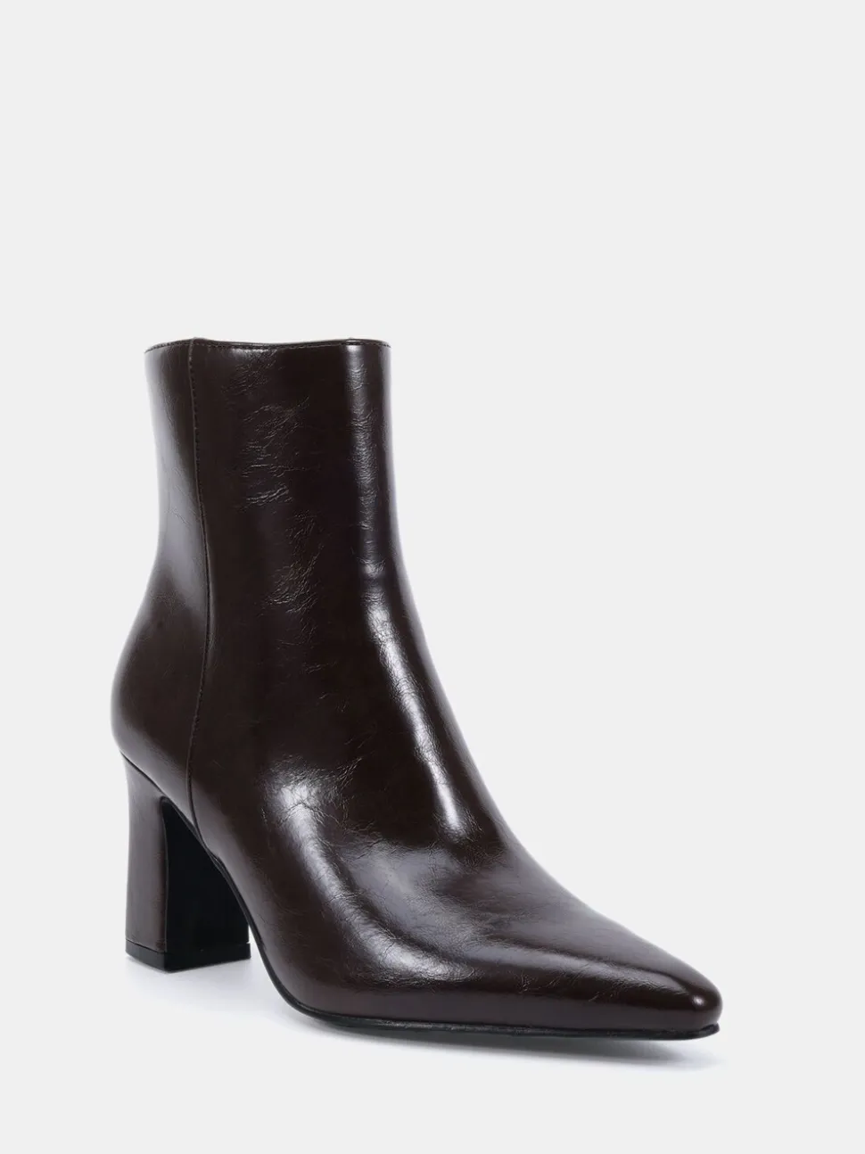 Marron - Novo Bottes Kimberley Point à talon carré