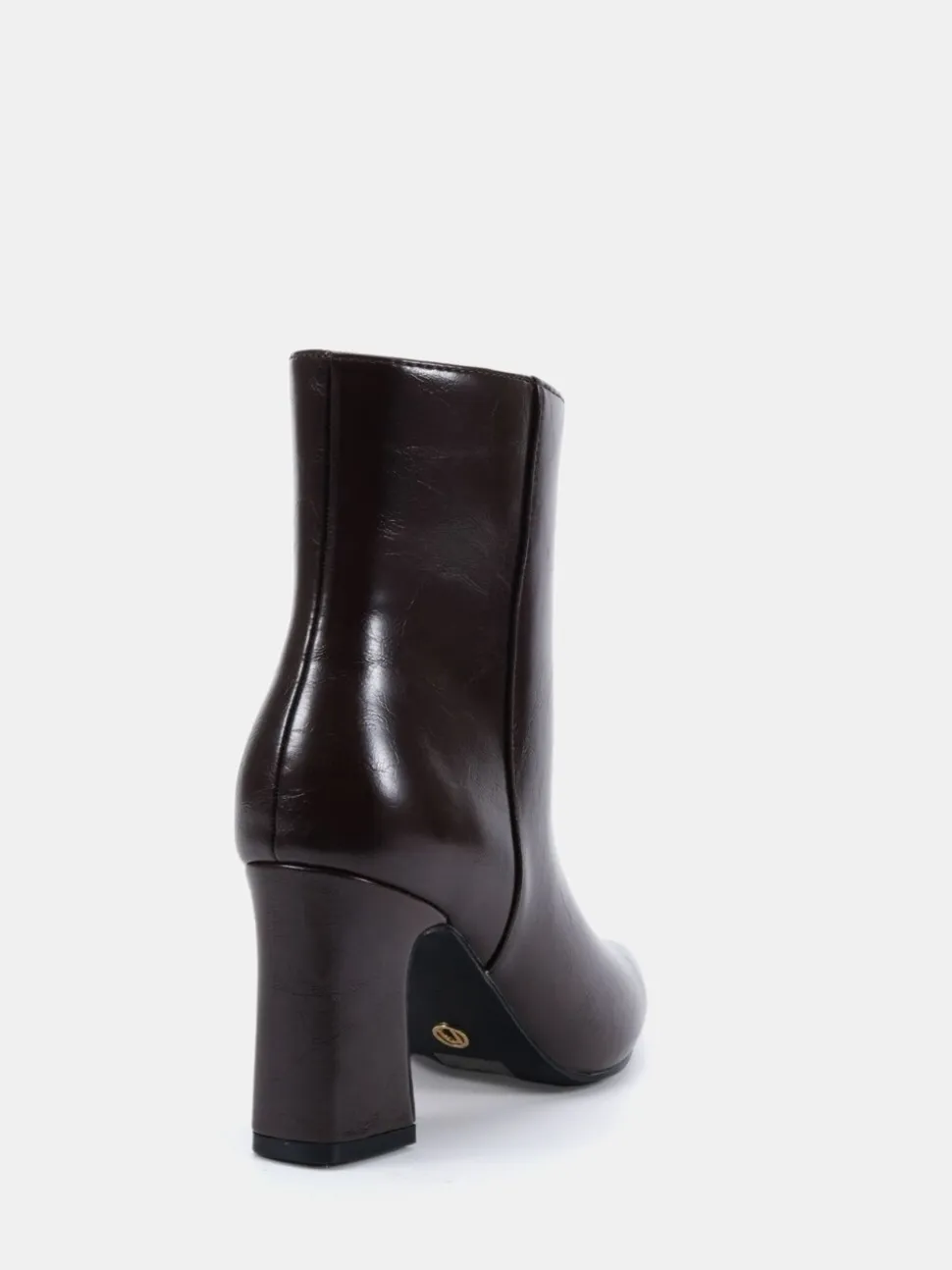 Marron - Novo Bottes Kimberley Point à talon carré