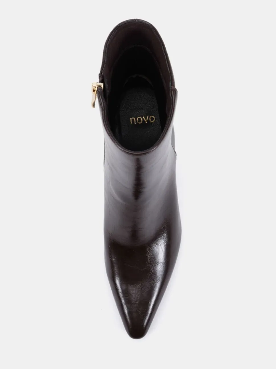 Marron - Novo Bottes Kimberley Point à talon carré