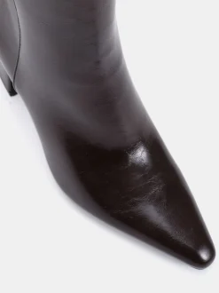 Marron - Novo Bottes Kimberley Point à talon carré