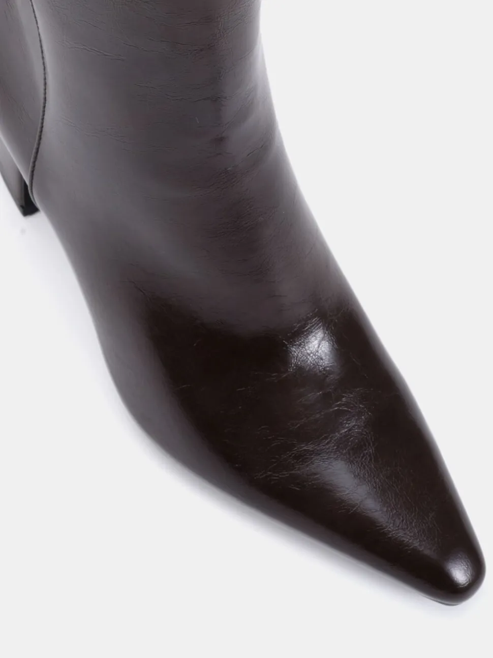 Marron - Novo Bottes Kimberley Point à talon carré