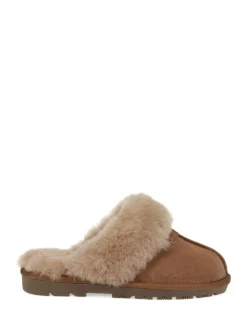 Marron - Pavers Chaussons doublés en peau de mouton