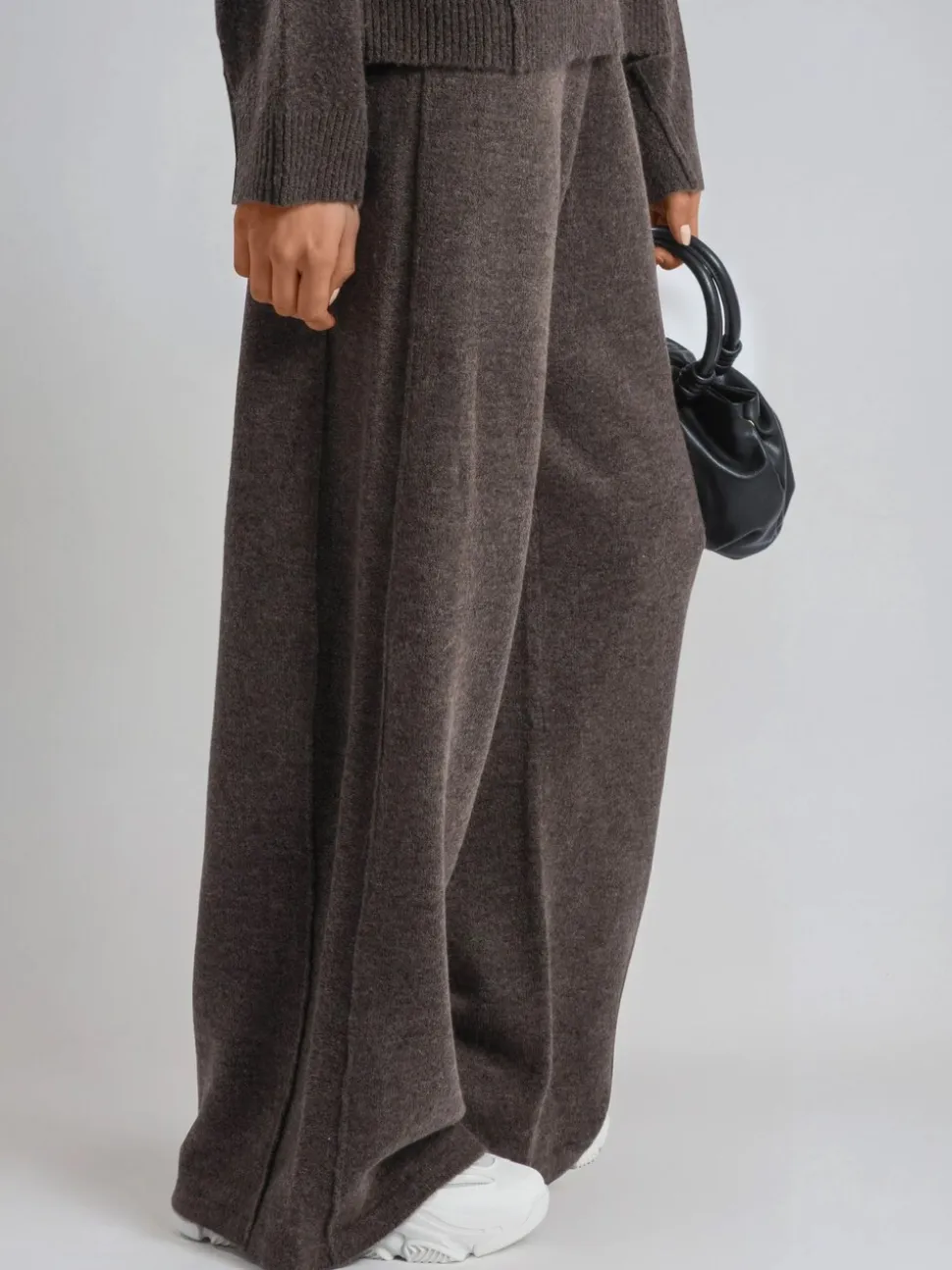 Marron - Religion Luscious Quiet Luxury Survêtement en maille avec jacquard crâne et os croisé