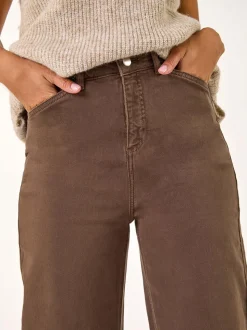 Marron - Roman Coton Blend Ample Extensible Jeans