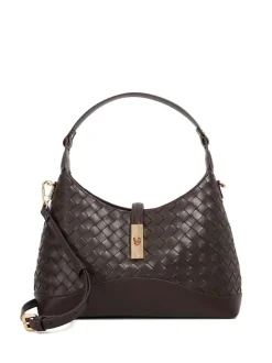 Marron - Sac à bandoulière Dune London Dorset Medium Turnlock