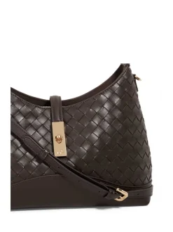 Marron - Sac à bandoulière Dune London Dorset Medium Turnlock