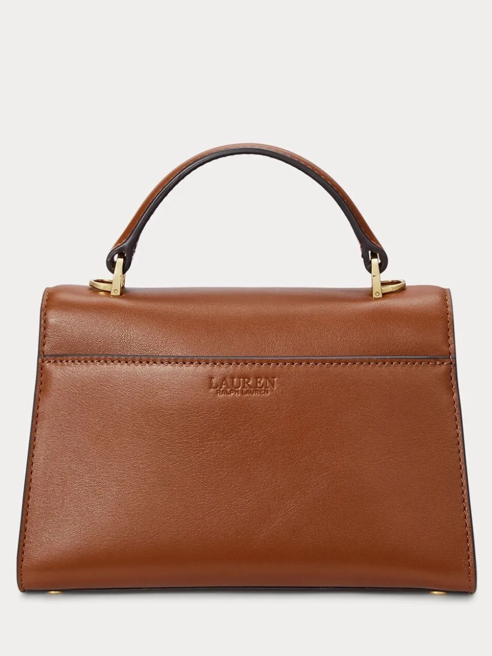 Marron - Sacoche Lauren Ralph Lauren Farrah en cuir à poignée supérieure