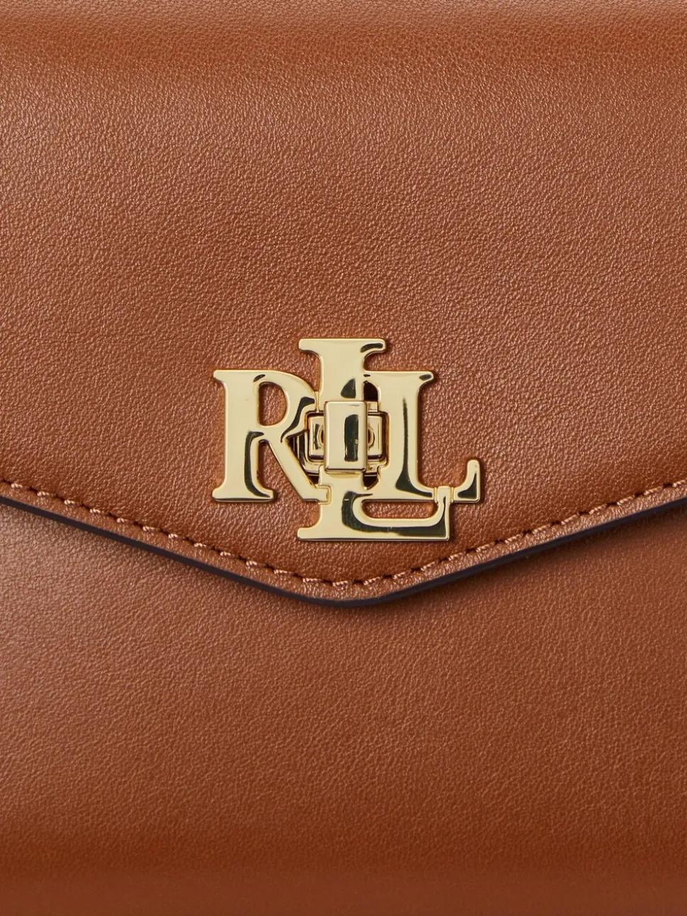 Marron - Sacoche Lauren Ralph Lauren Farrah en cuir à poignée supérieure