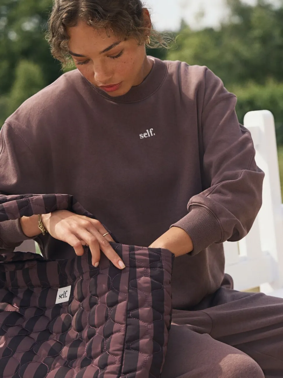 Marron - soi-même. Sweatshirt