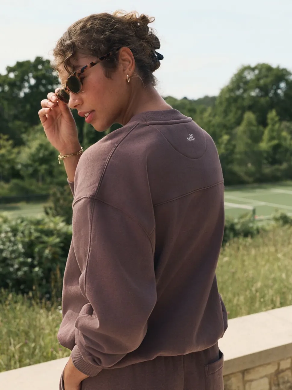 Marron - soi-même. Sweatshirt