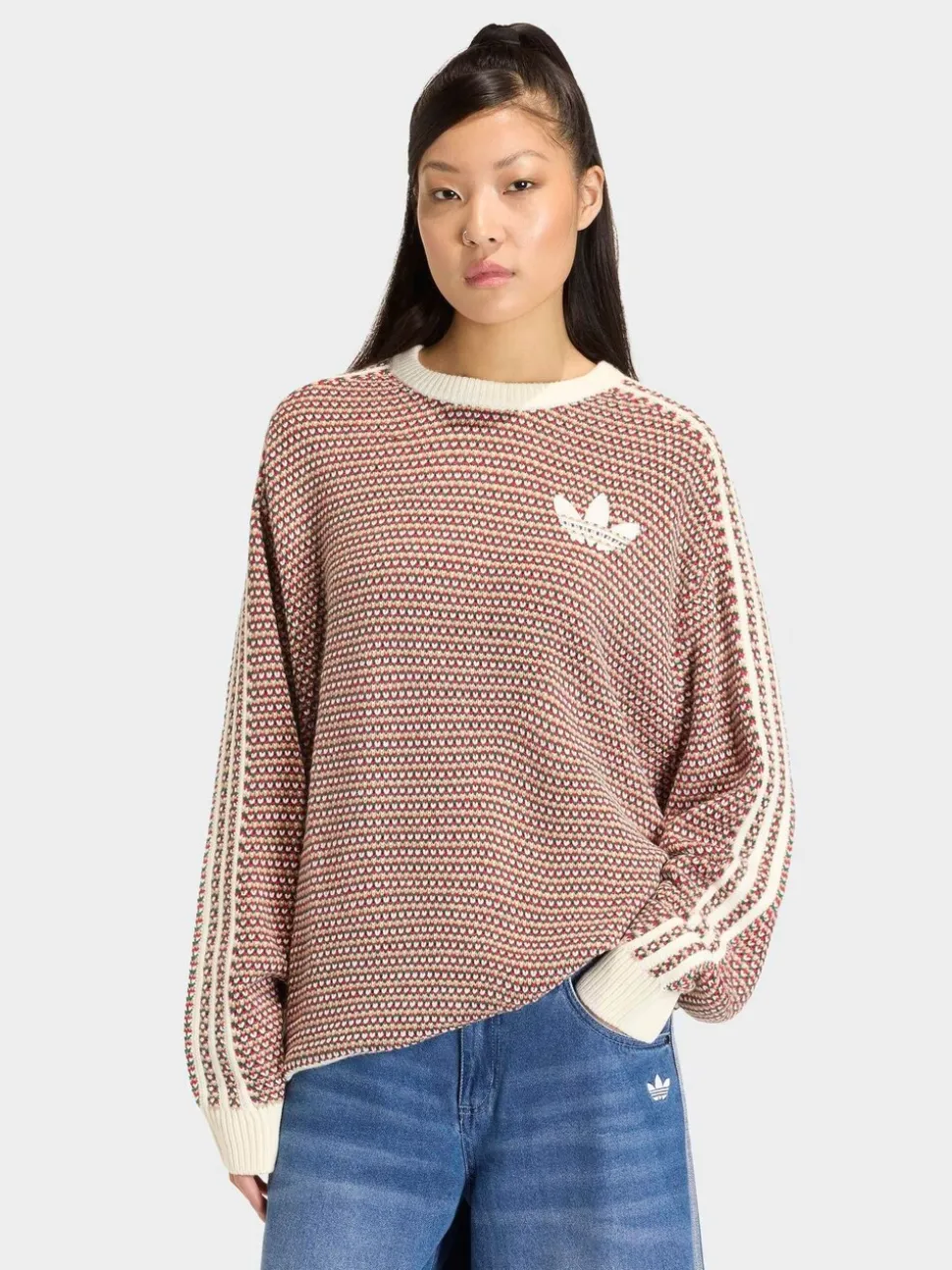 Marron - Sweat-shirt Adidas Original Holiday Pack en maille