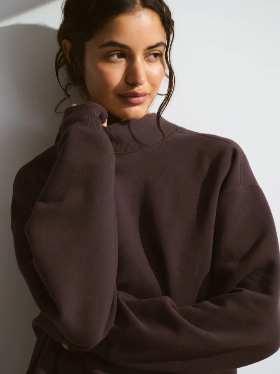 Marron - Sweat-shirt YPB Abercrombie & Fitch