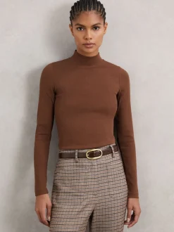 Marron - T-shirt Reiss Polly