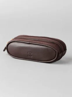 Marron - Étui Lakeland en cuir à deux verres
