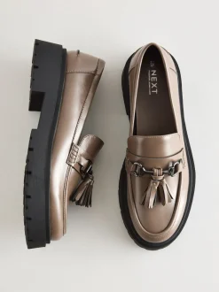 Marron café - Mocassins à glands à plateforme épaisse Forever Comfort