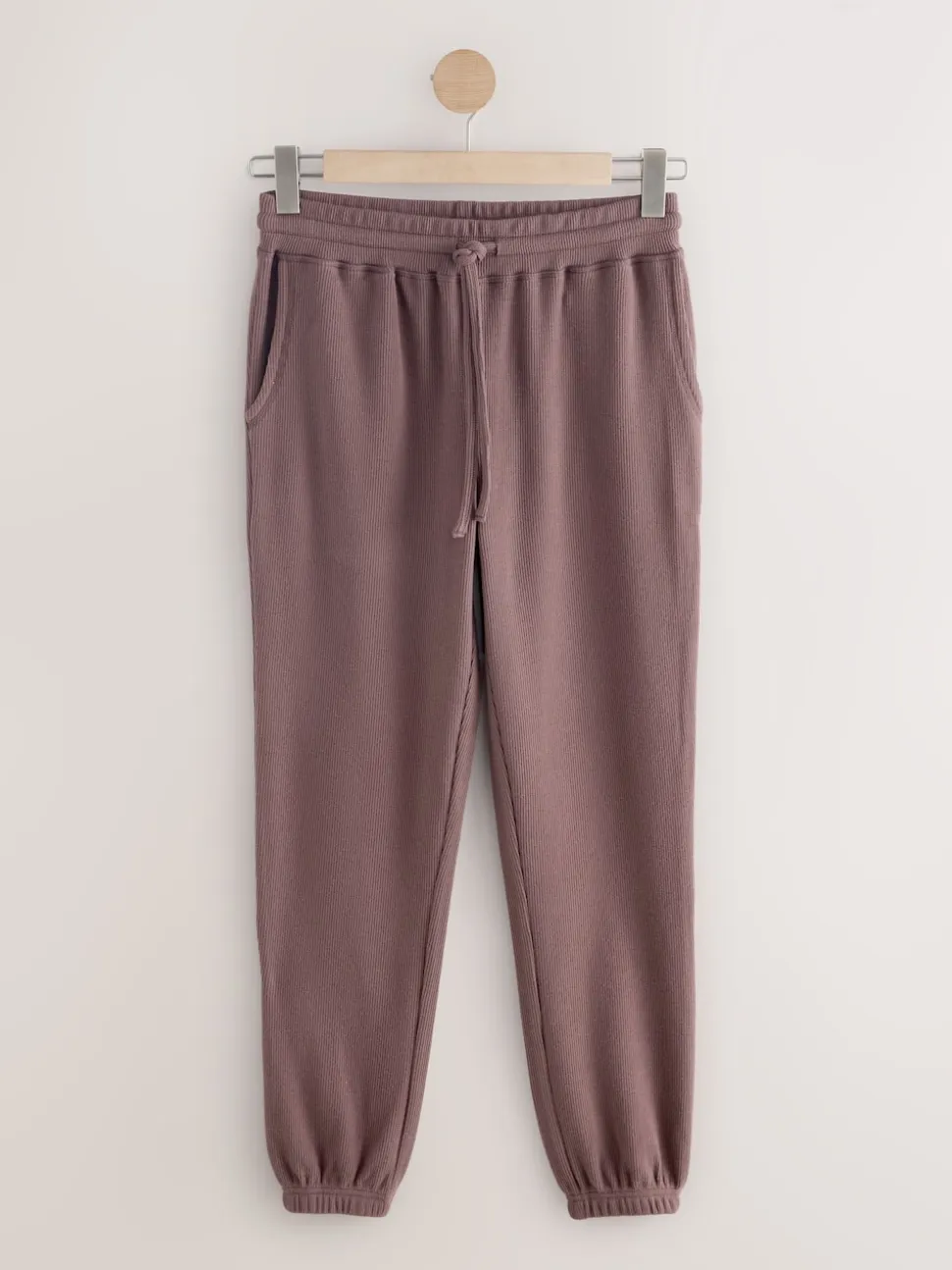 Marron café à rayure - Lot de 2 pyjamas à manches longues gaufrés confortables