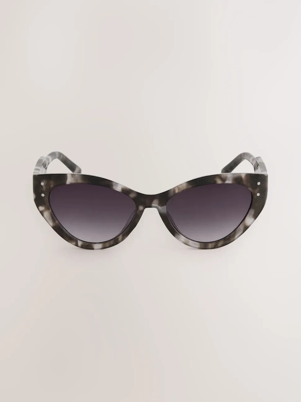 Marron écaille de tortue - Lunettes de soleil fines œil-de-chat