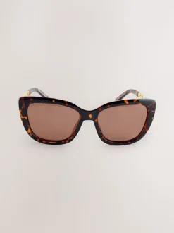 Marron écaille de tortue - Lunettes de soleil Chain Arm