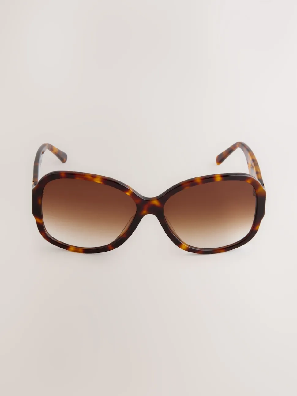 Marron écaille de tortue - Lunettes de soleil enveloppantes en acétate