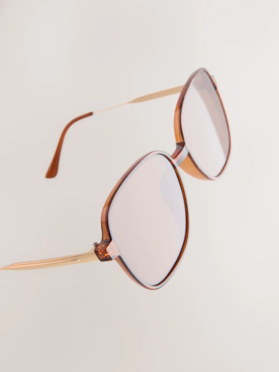 Marron caramel - Lunettes de soleil Square Frame