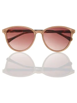 Marron chameau/écaille de tortue - Ted Baker Lunettes de soleil classiques pour les yeux ronds