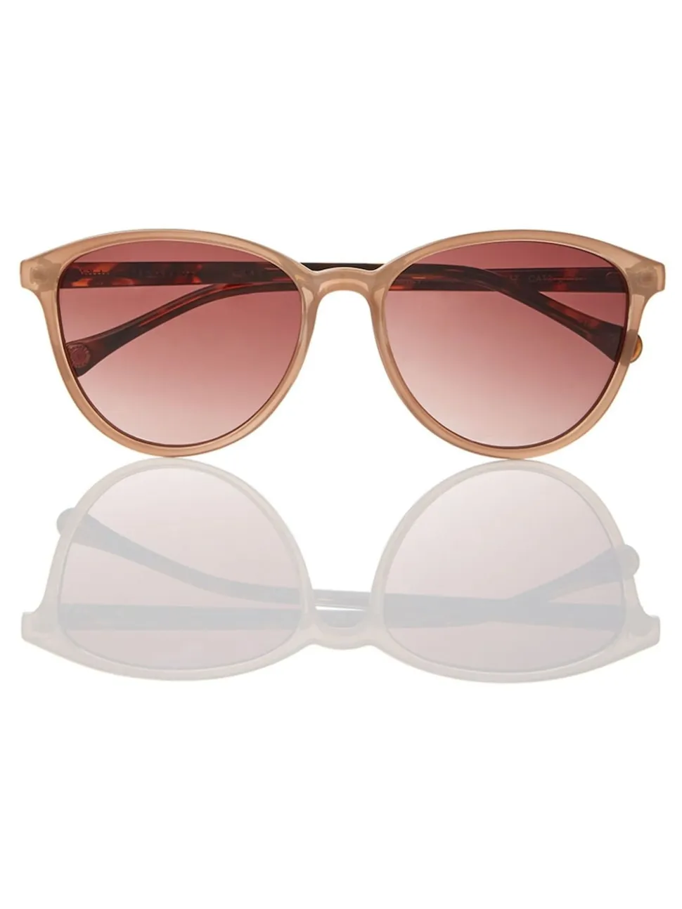 Marron chameau/écaille de tortue - Ted Baker Lunettes de soleil classiques pour les yeux ronds