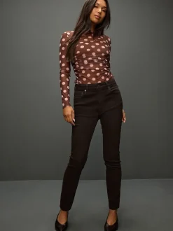 Marron chocolat - Authentic Relaxed Jeans skinny