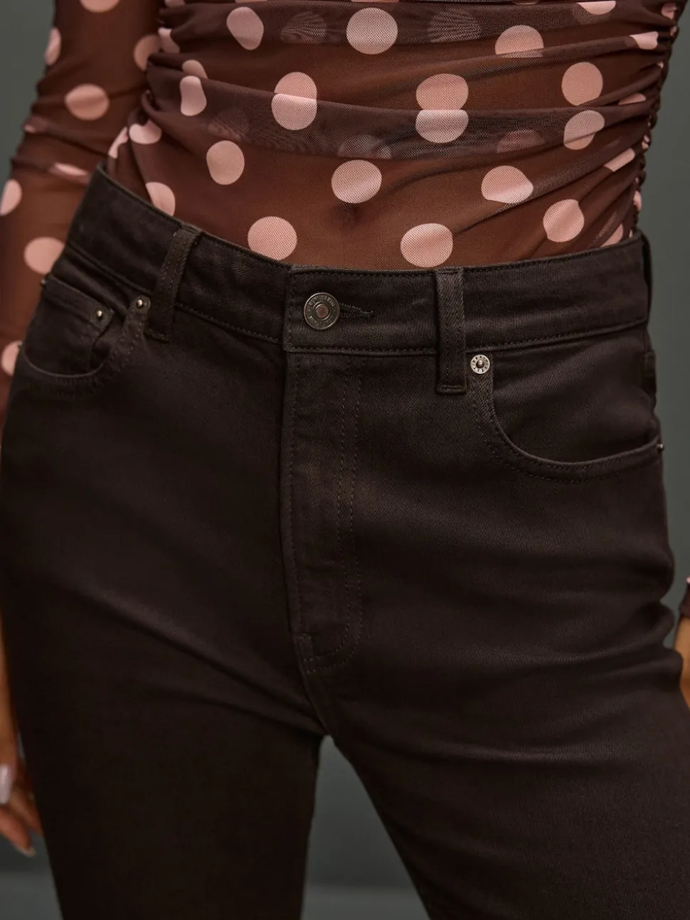 Marron chocolat - Authentic Relaxed Jeans skinny