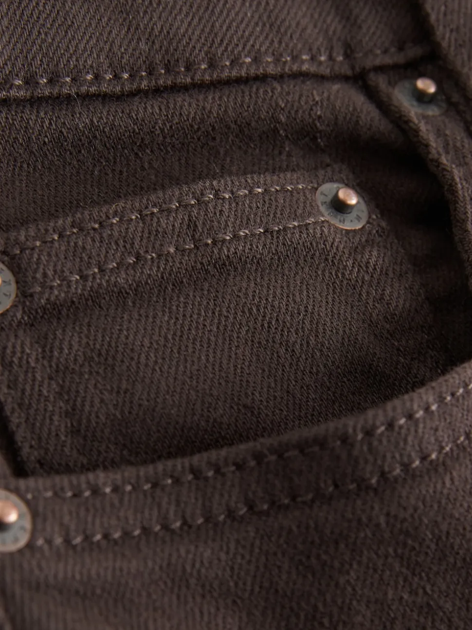 Marron chocolat - Authentic Relaxed Jeans skinny