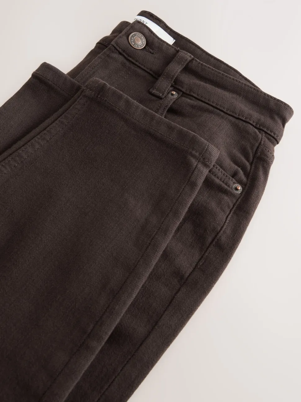 Marron chocolat - Authentic Relaxed Jeans skinny