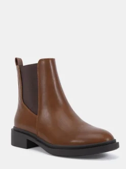 Marron chocolat - Bottes plates Chelsea Novo