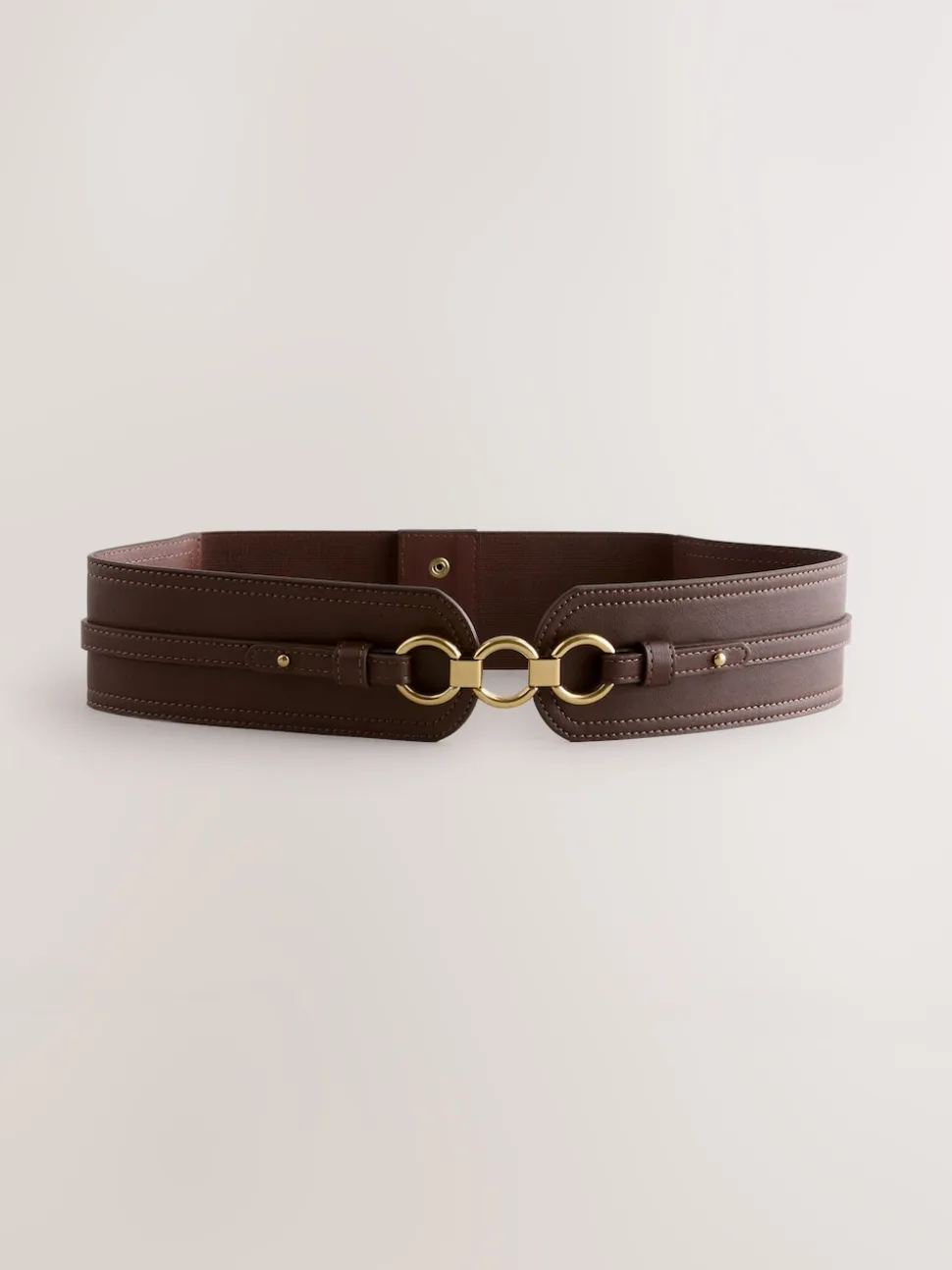 Marron chocolat - Ceinture corset large